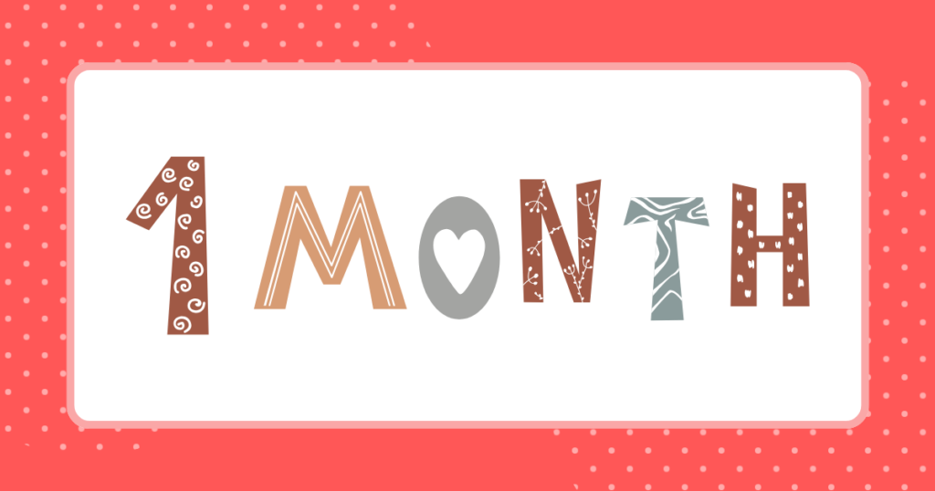 1MONTHのイメージイラスト