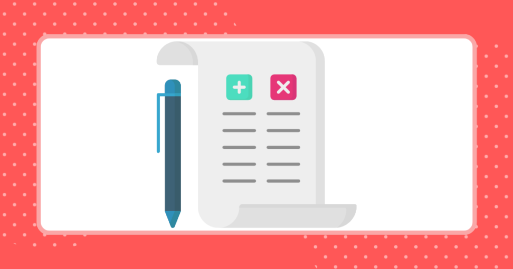 メリットとデメリットのイメージイラスト