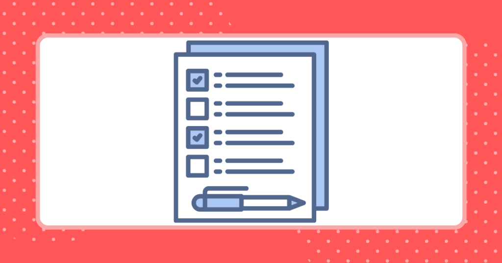 チェックリストのイメージイラスト