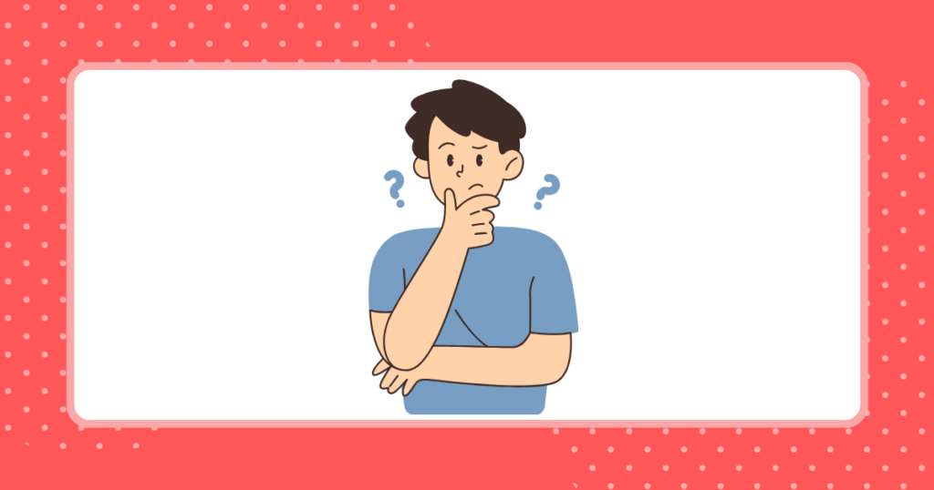 考える男性のイメージイラスト