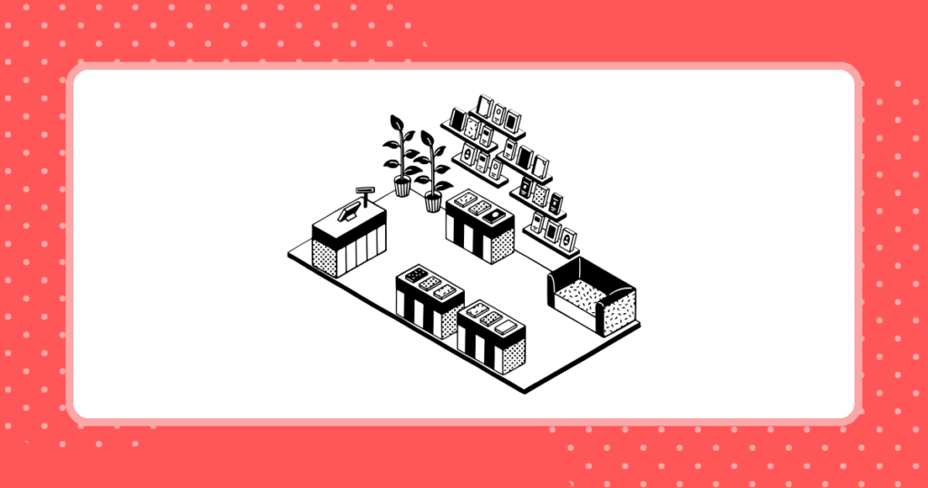 ドコモショップのイメージイラスト