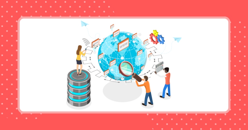 複数の人が、ネットの料金や特徴を比較検討しているイメージイラスト